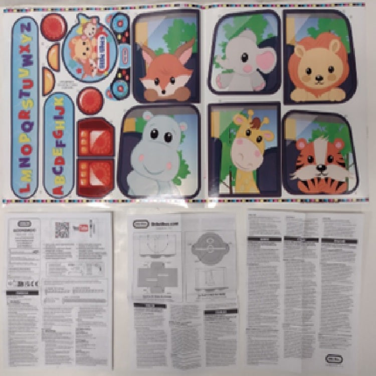 Hardware Pack Decal Sheet, Instruction Manual, CPSC P1,P2 Little