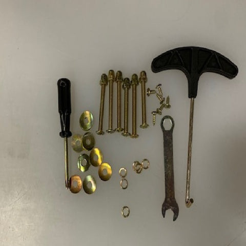 Hardware Pack:Screw Driver, Bolt,Screw For Frame (M),Screw for Backboard (O).Cap Nut, Arc Washer, Spring Washer,Wrench, Spring Too