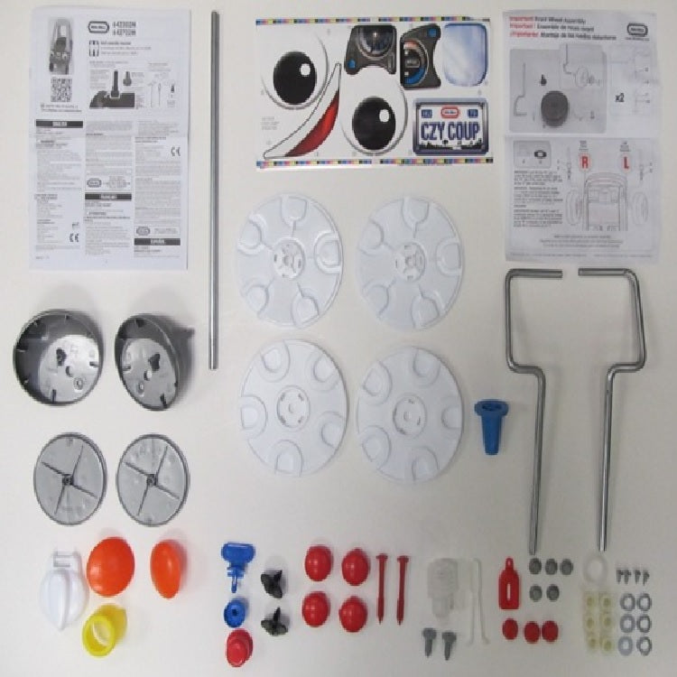 Hardware pack contents for Cozy Coupe item 642302