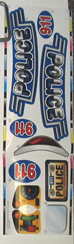 replacement decal sheet for police car
