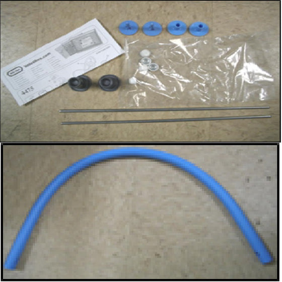 replacement handle, axles, capnuts for stroller