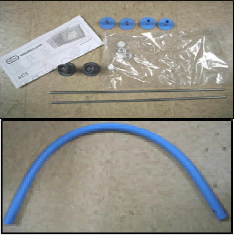 replacement handle, axles, capnuts for stroller