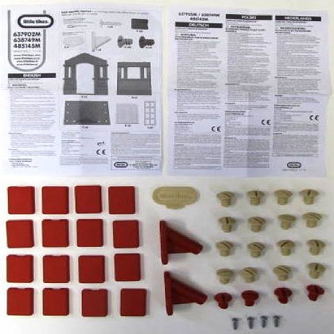 Red Screw (H-4) Tan Screw (G-16),Red Roof Lock (F-16),Red Flag Post Holder (I-2), Tan Tool and Screws (4)