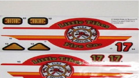 replacement fire truck decal sheet for sides of truck