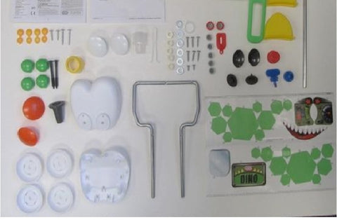 Hardware Pack: Screws, Wireform Bushing, Washer, Spacer,White Hubcap, Tophat Tool, Wireform Right/Left,Horn Bellows, Retaining Clip, Headlights(2), Center Cap(4), Fastener(2), Axle Cap(2),Tophat (5),Latch (1), Key Clicker (1), Key Clicker Housing, Black E